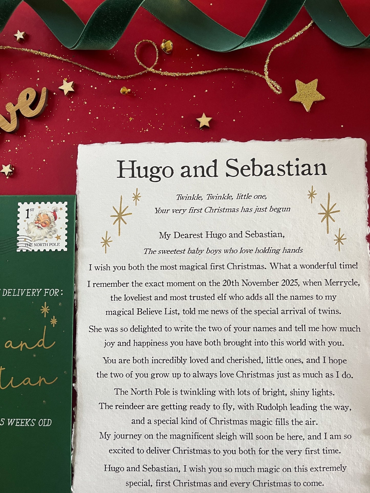 Twin's First Magical Letter From Father Christmas
