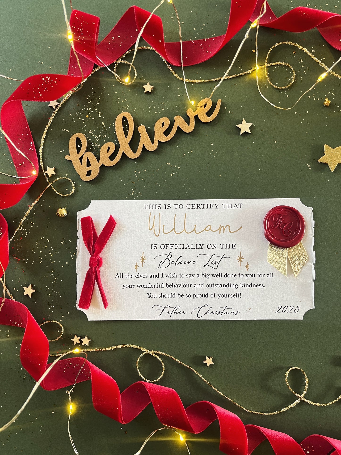 The Believe Certificate