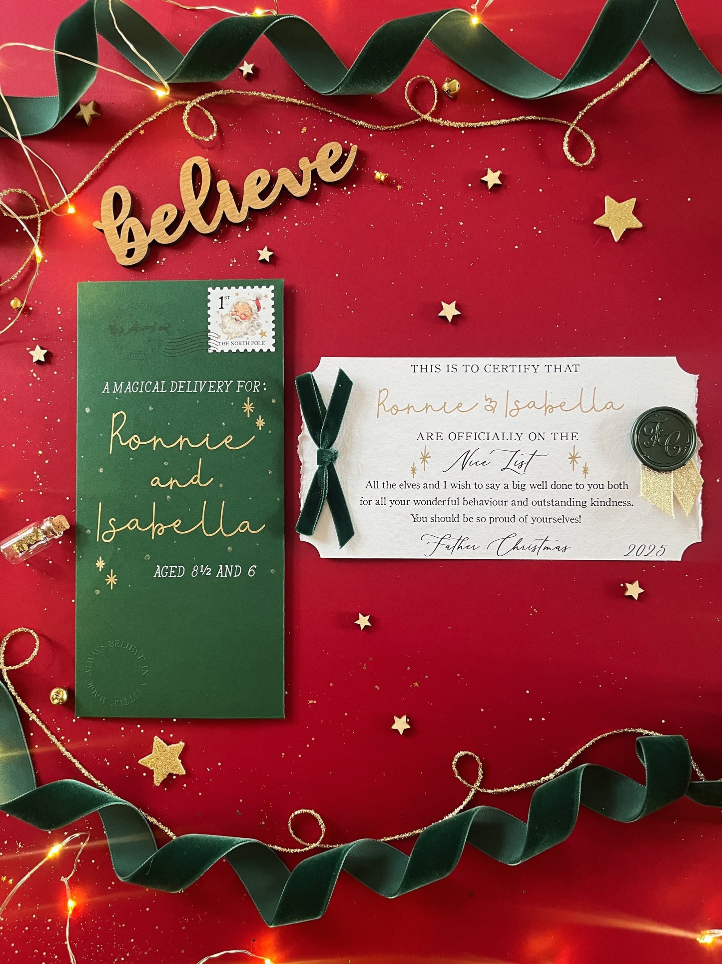 The Sibling Believe Certificate - For Two Children