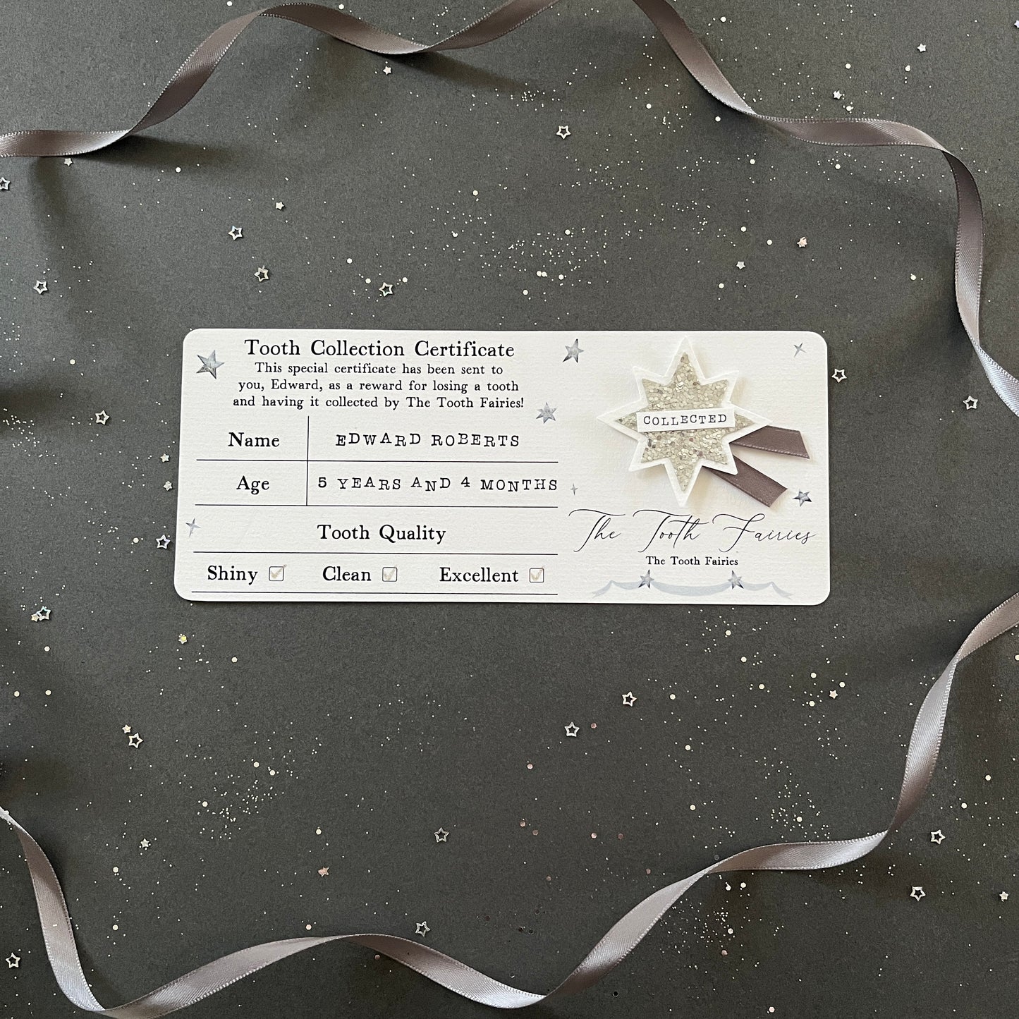 The Tooth Collection Certificate