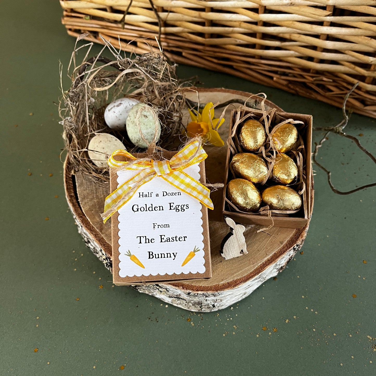 Half a Dozen Golden Eggs from The Easter Bunny