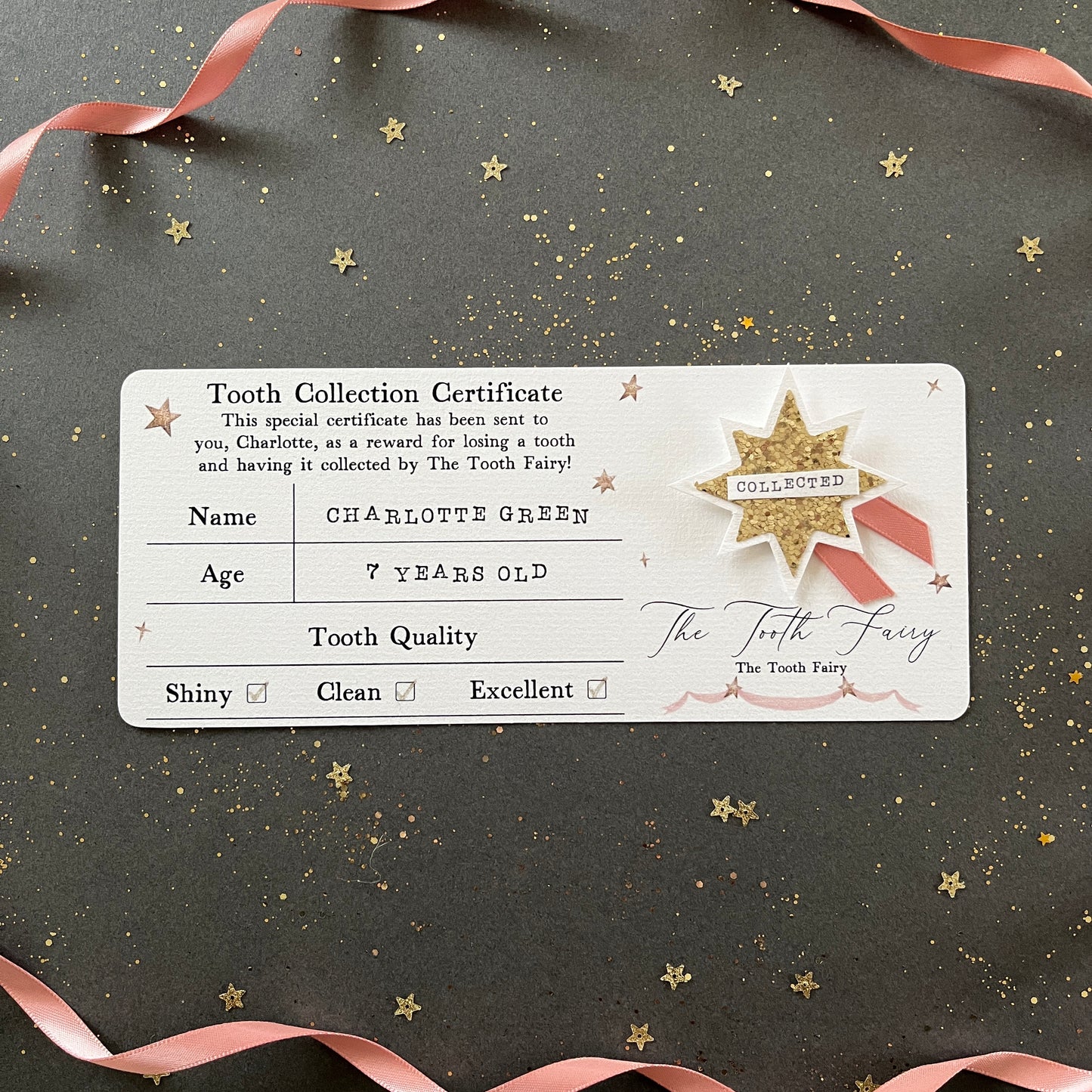 The Tooth Collection Certificate