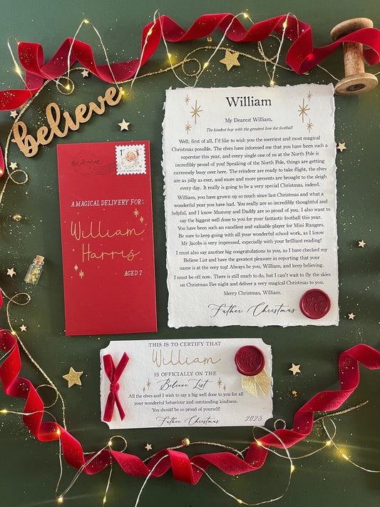 The Believe Bundle (Letter and Certificate)