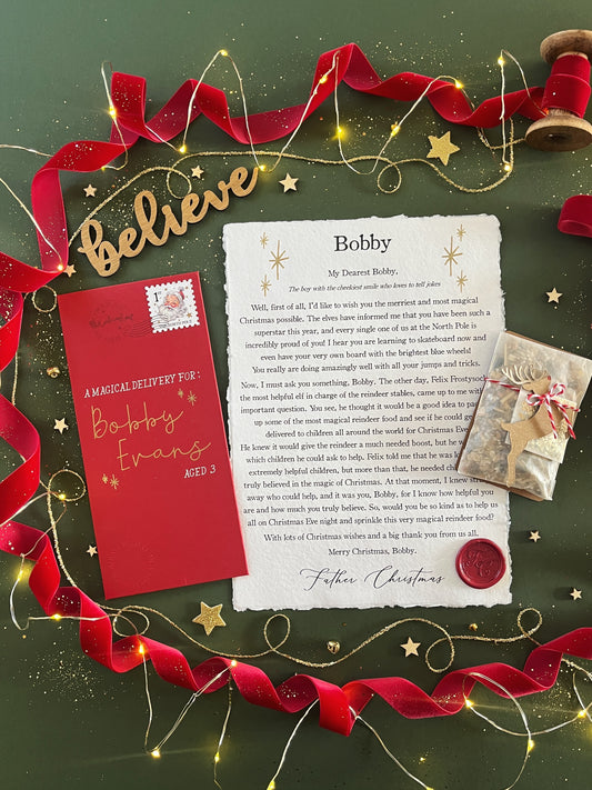 The Reindeer Letter with Magical Reindeer Food