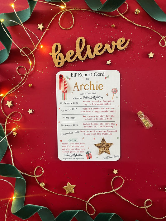 Elf Report Card